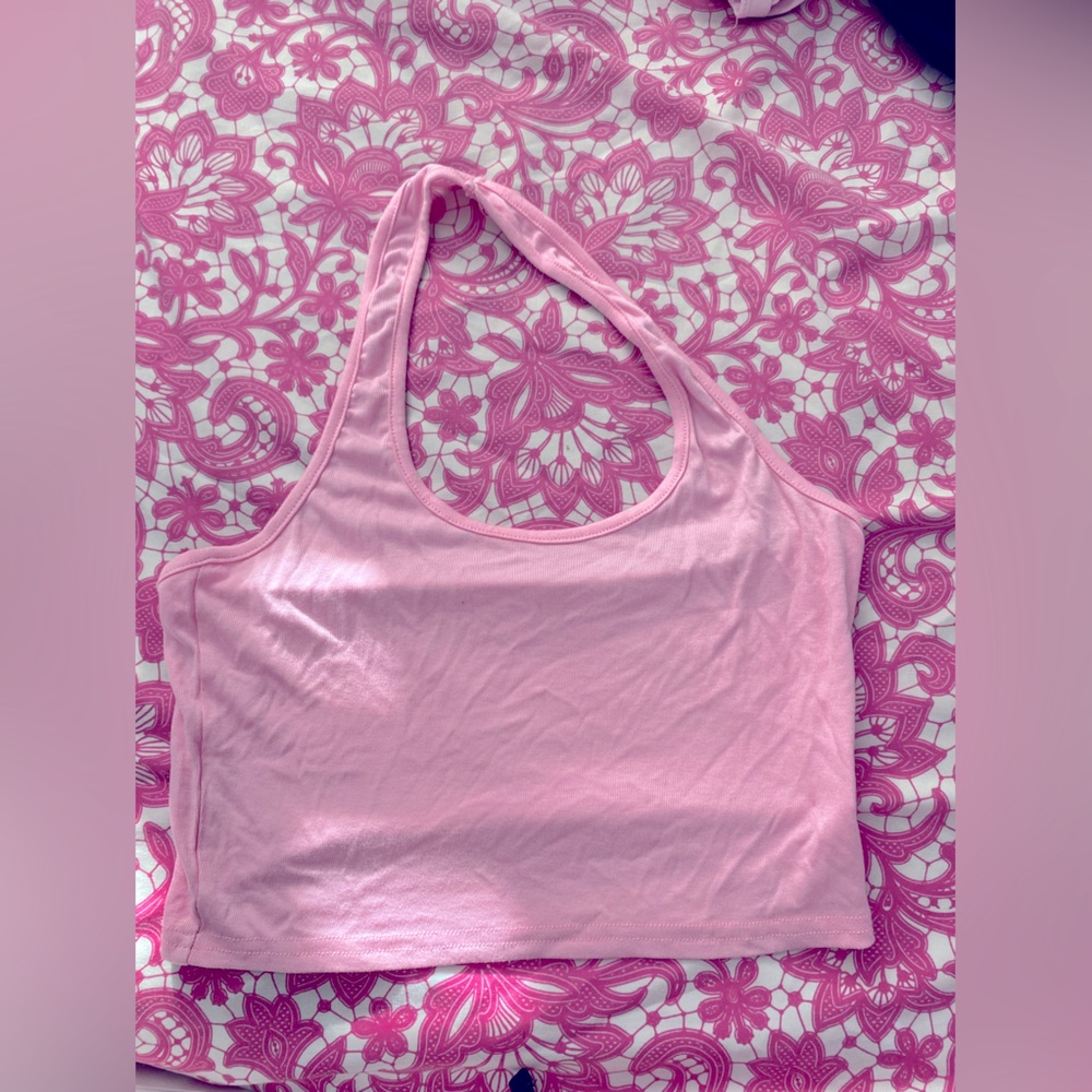 M Pink Halter Top